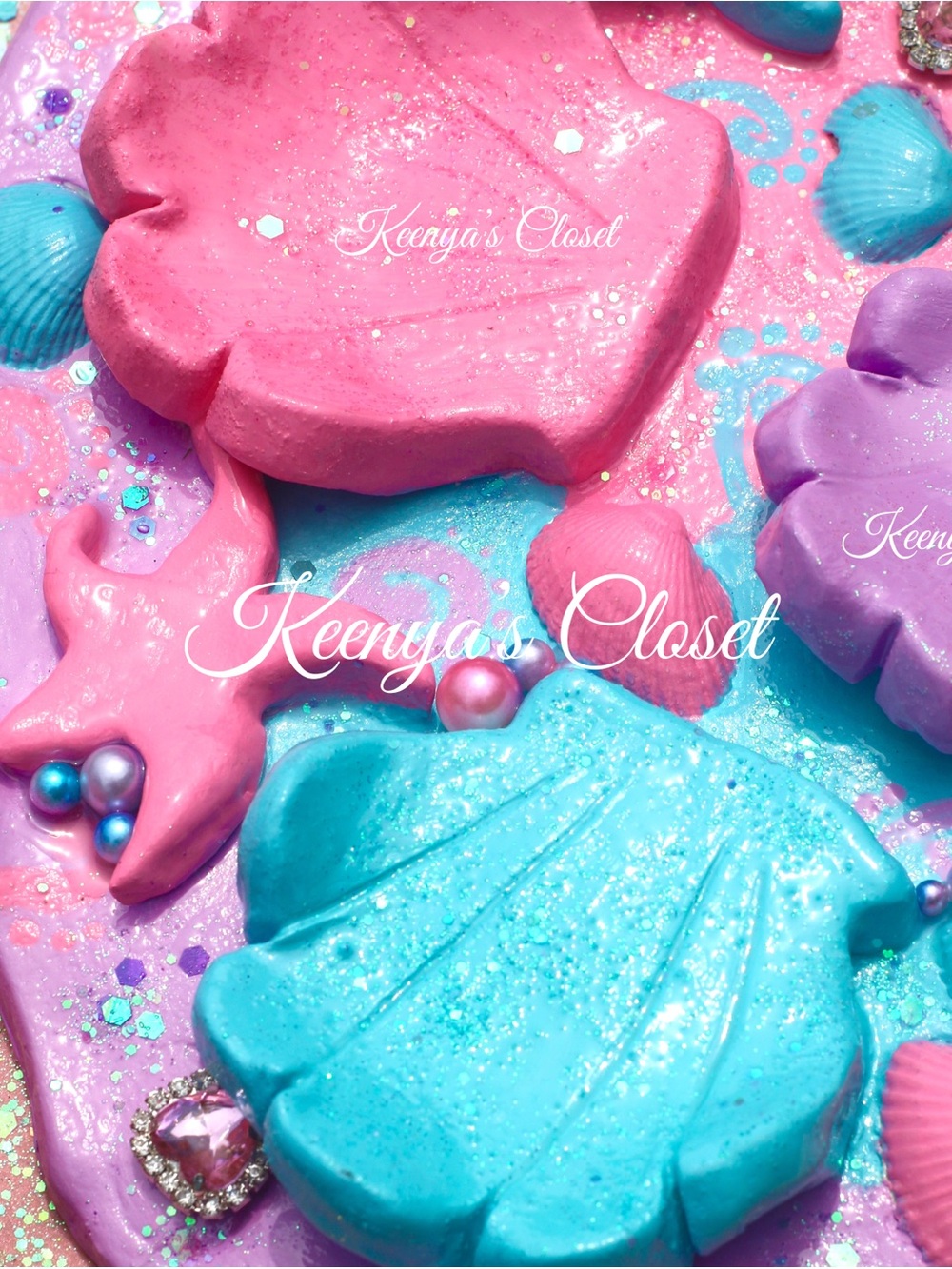 🧜♀️ Mermaid Trinket Tray + Clay Made Tray with Pearls - Picture 9 of 14
